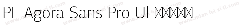 PF Agora Sans Pro Ul字体转换
